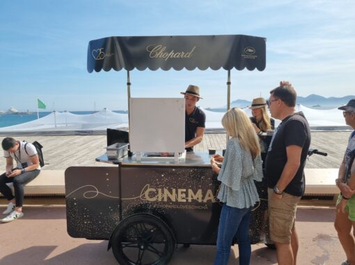 Chopard partenaire officiel du Festival de Cannes | Action distribution de glaces