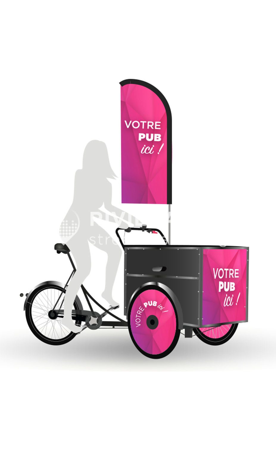 rivierapub_street-marketing-nice_velo-triporteur_drapeau