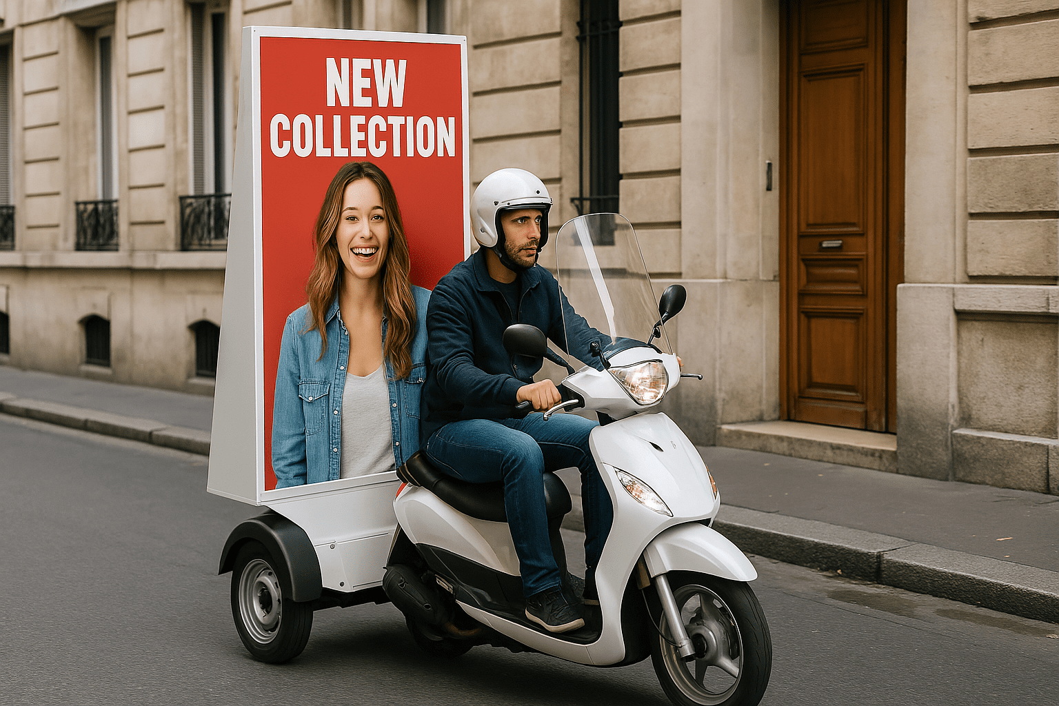 Scooter publicitaire