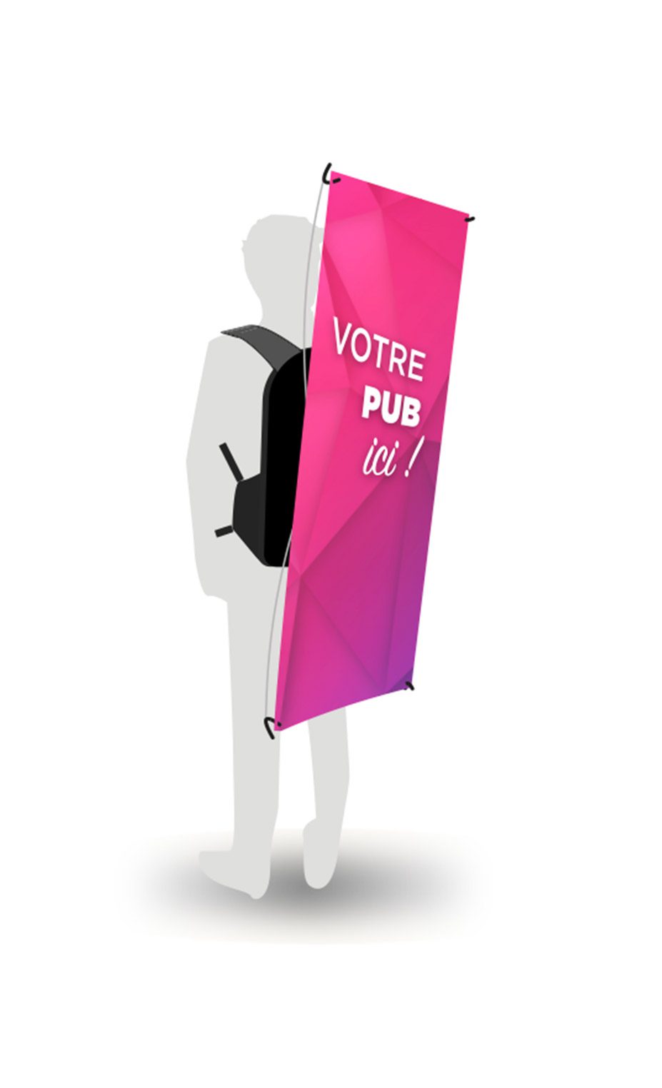 rivierapub_street-marketing-nice_sac-a-dos-publicitaire_x-banner sac à dos publicitaire riviera pub<br />