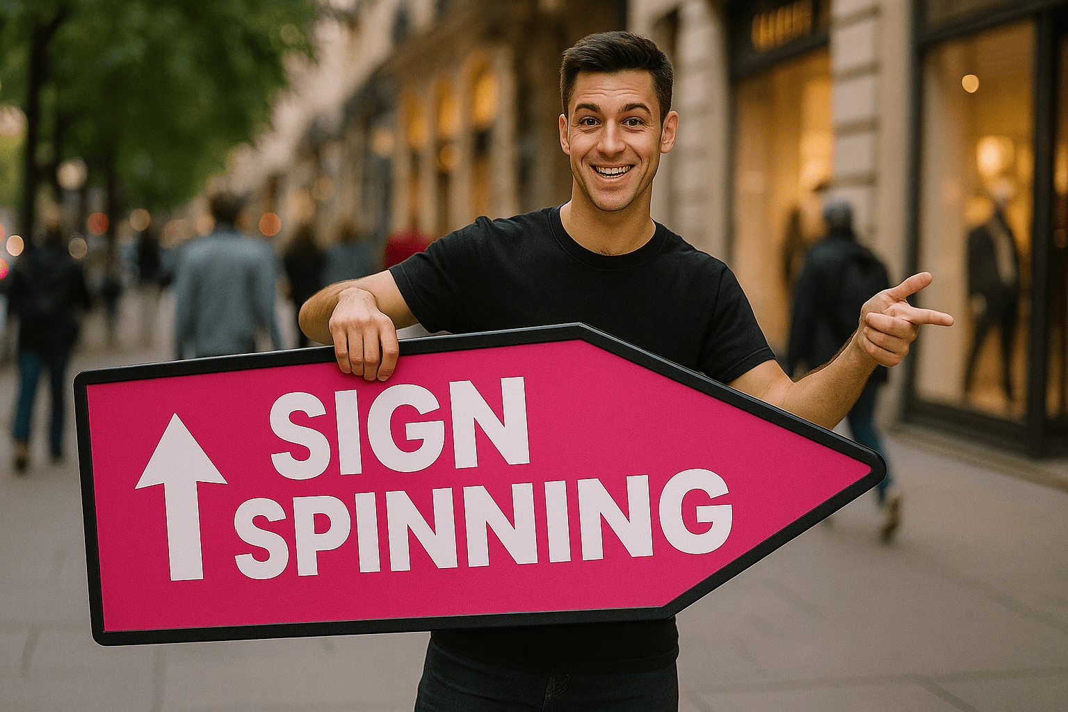 sign spining