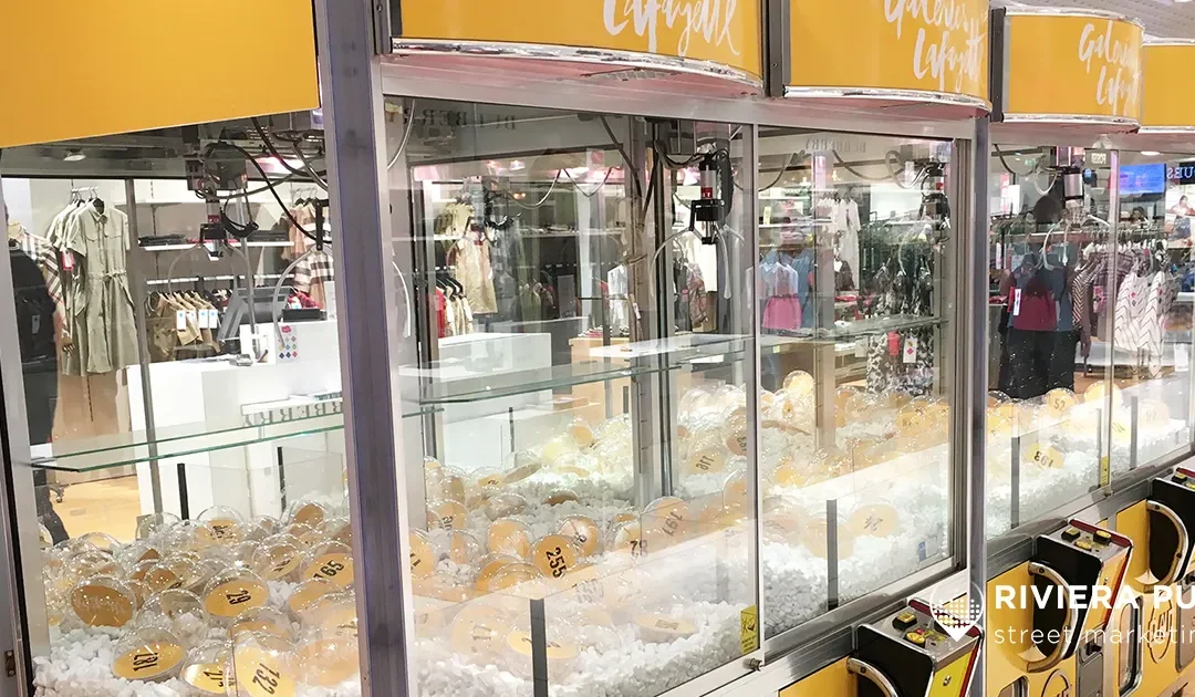 Location machine à pince – Animation Galeries Lafayette CAP3000 (Fête des Mères 2016)