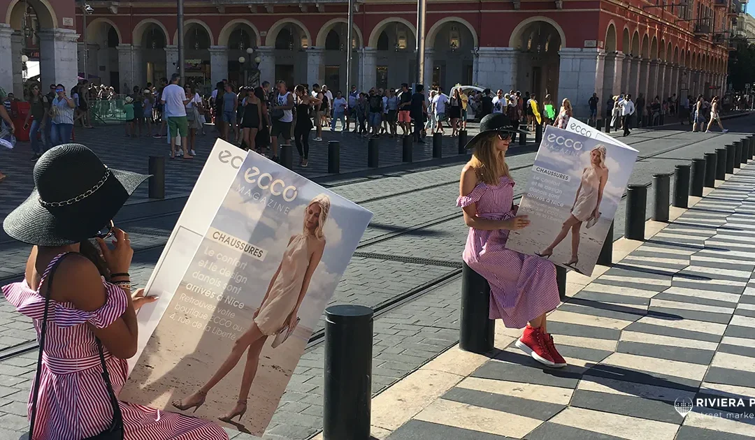 Street Marketing Ecco – Ouverture boutique à Nice