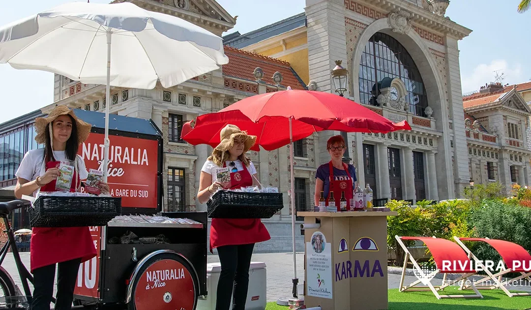 Naturalia – Street marketing & dégustation bio pour l’ouverture de la boutique Nice Nord