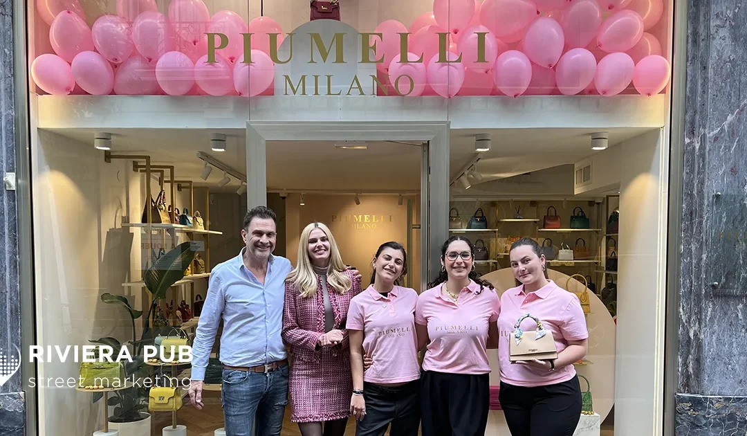 Piumelli – Street marketing à Cannes pour l’ouverture boutique France