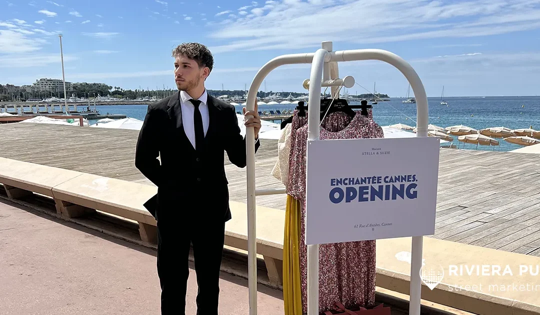 Stella & Suzie – Street marketing créatif pour l’ouverture de la boutique à Cannes
